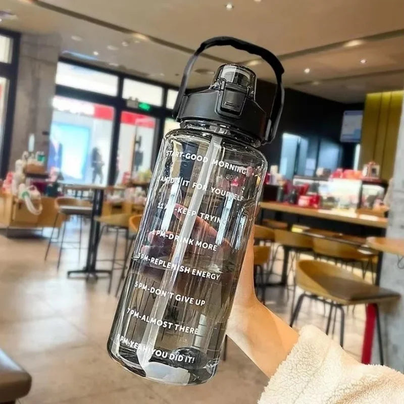 TJ Performance™ Pro Training Water Bottle – 2L Time Marker