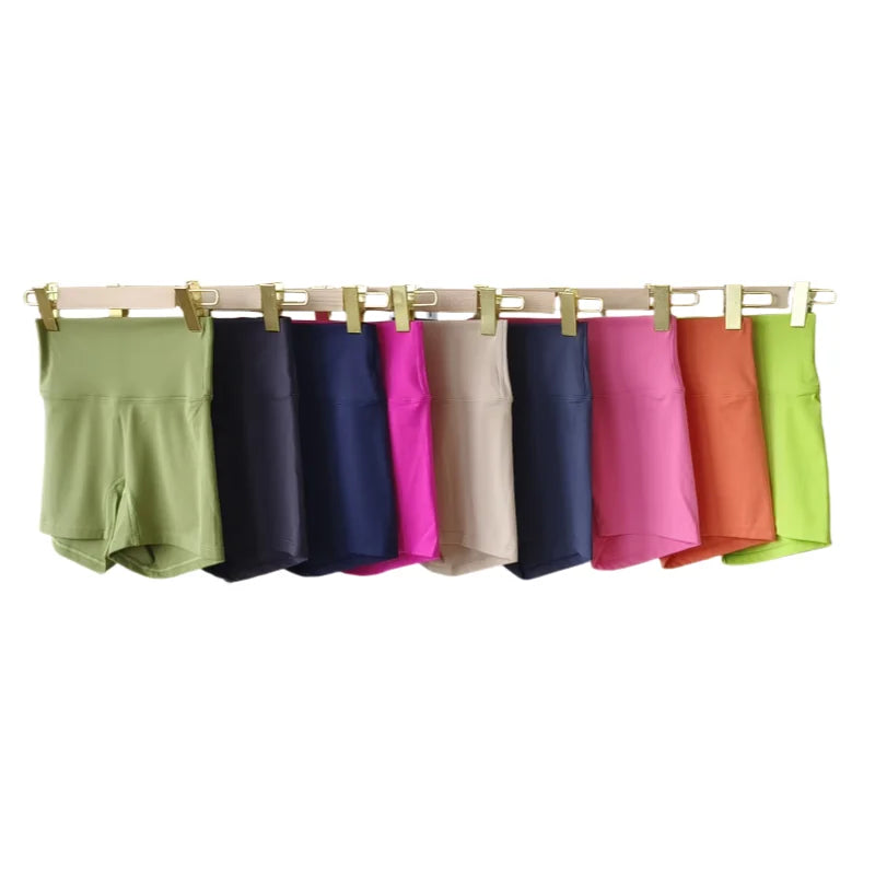 TJ Performance Women's Yoga Fitness Shorts Running Cycling Women's Leggings Quick Dry Breathable High-Waisted Yoga Shorts