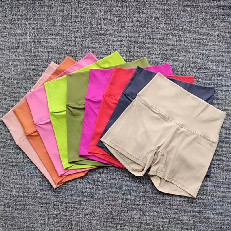 TJ Performance Women's Yoga Fitness Shorts Running Cycling Women's Leggings Quick Dry Breathable High-Waisted Yoga Shorts