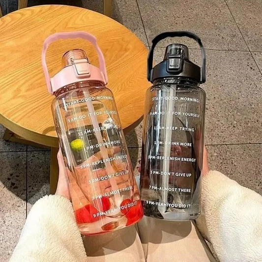TJ Performance™ Pro Training Water Bottle – 2L Time Marker